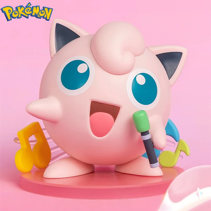 Pokemon Jigglypuff รุ่นน่ารักคอลเลกชันตกแต่งทั่วไปรูปอะนิเมะอุปกรณ์ต่อพ่วงของเล่นเด็กเครื่องประดับคริสต์มาสของขวัญ