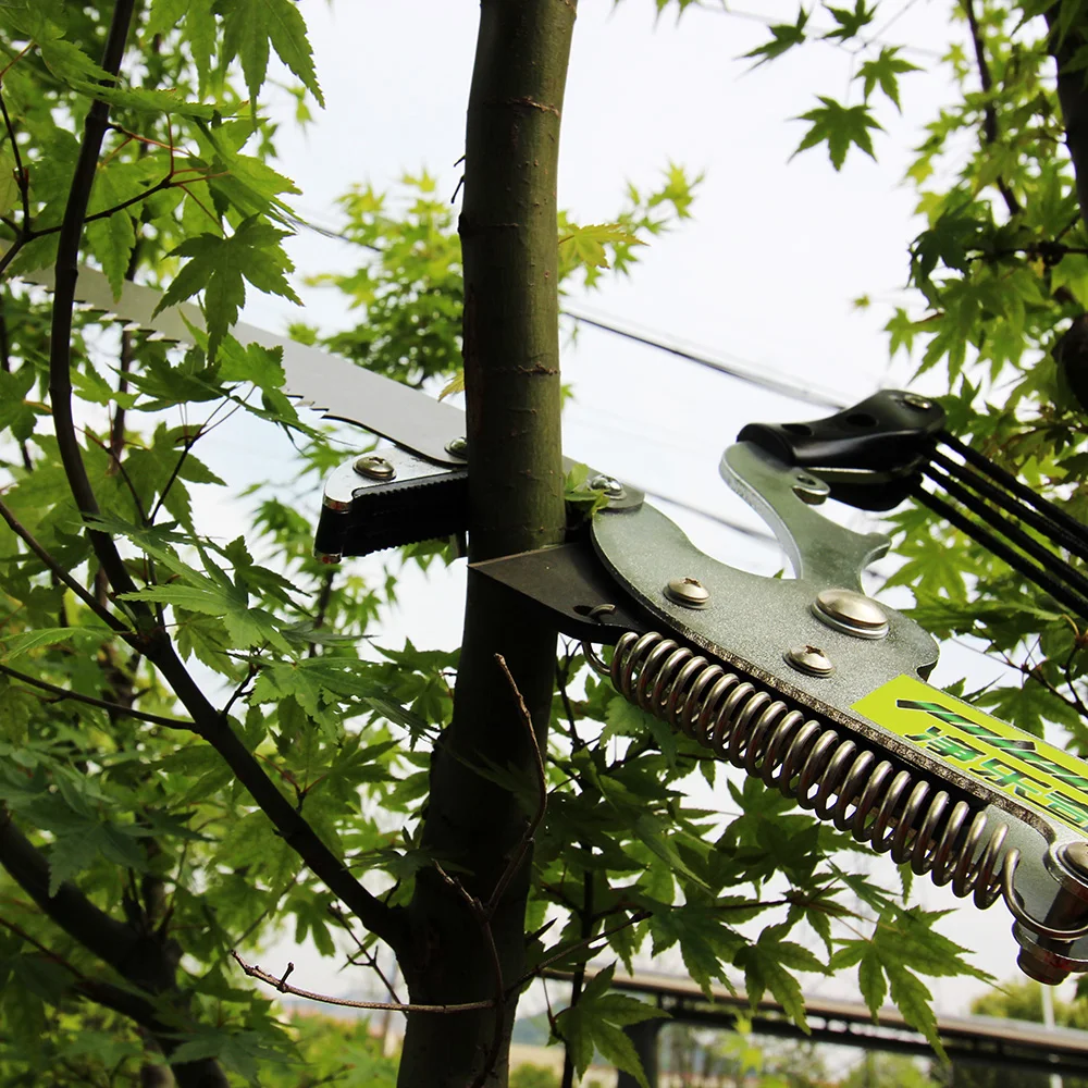 Para tijeras de podar telescópicas de 24 pies, función plegable de grado Industrial, hoja Sk5, mango de goma, herramientas de jardín