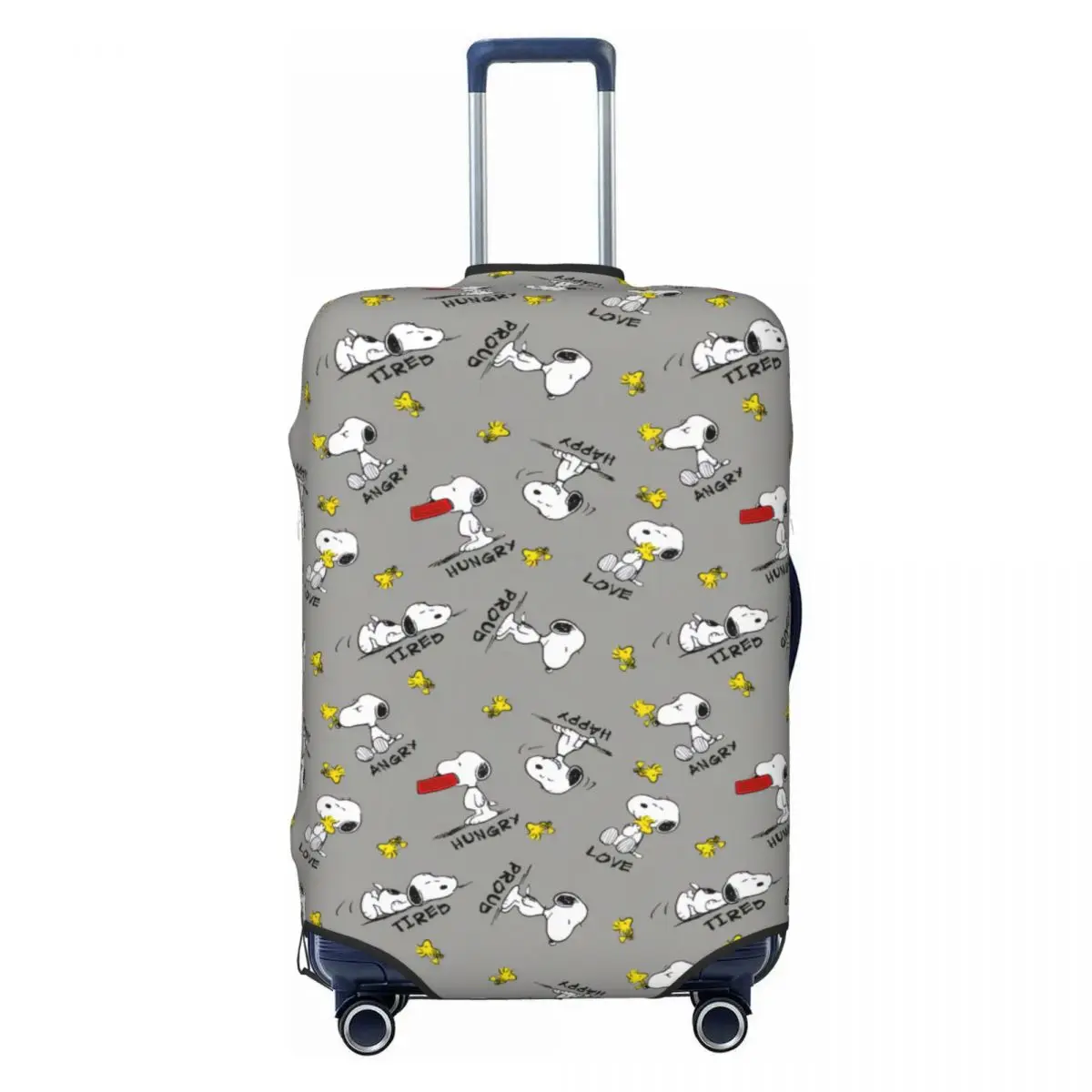 

Snoopy And Woodstock Travel Luggage Cover Elastic Cartoon Suitcase Cover Protector Fit 18-32 Inch