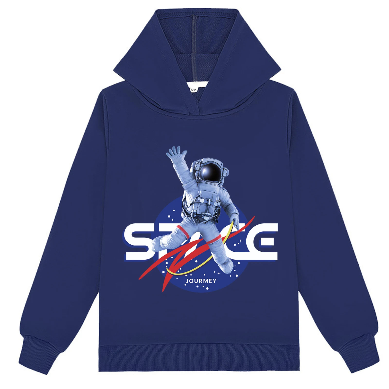 

Молодежный удобный пуловер NASA, легкая толстовка с капюшоном, детские топы унисекс с длинными рукавами и рисунком для детей от 2 до 14 лет (6 цветов)