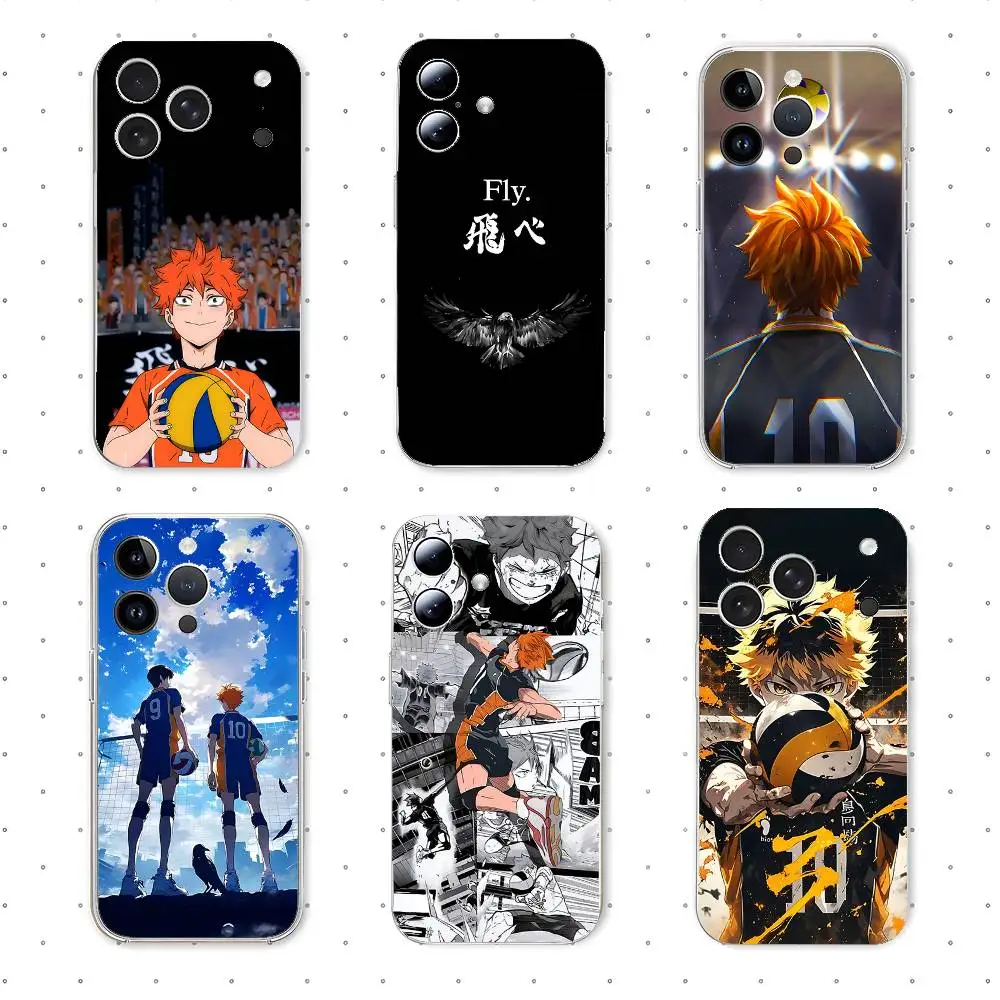 

Cool Anime-H-haikyuu-S Cute Phone Case For Iphone17 16 15 11 13 14 Pro Max 7 8 Plus X Xr Xs Max Se2020 12mini Transparent Cov