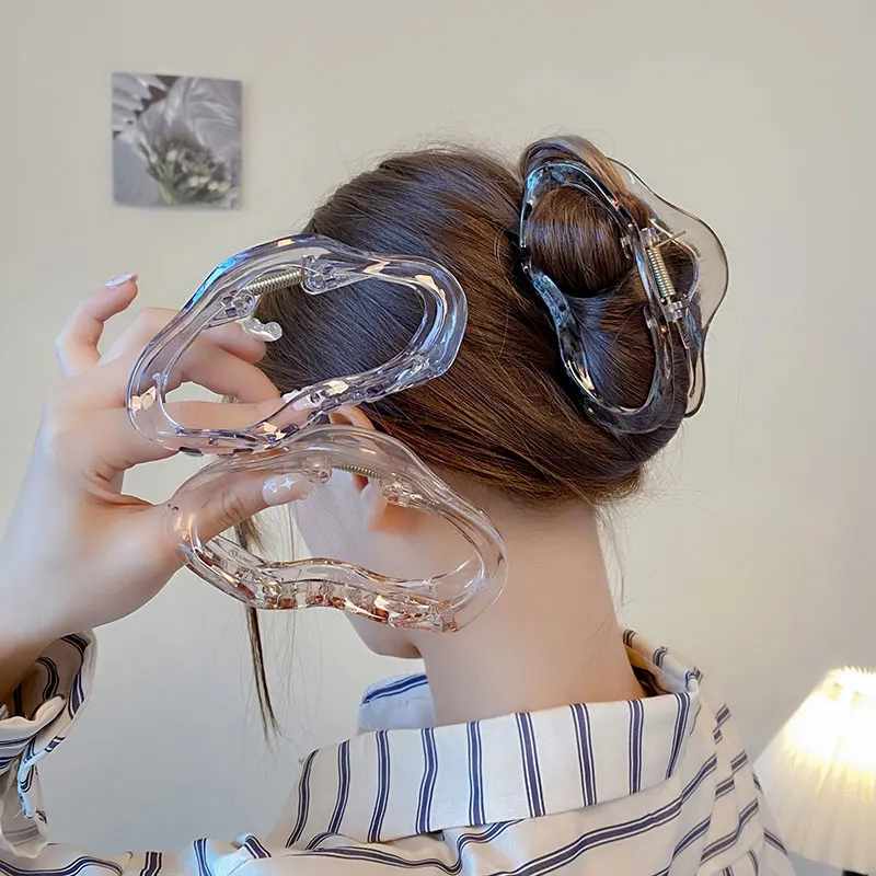 

Transparent Cloud Shape Design Women's Hairpin Fashionable Cute Sweet Style Gift Party Wig Grab Women's Hair Accessories New