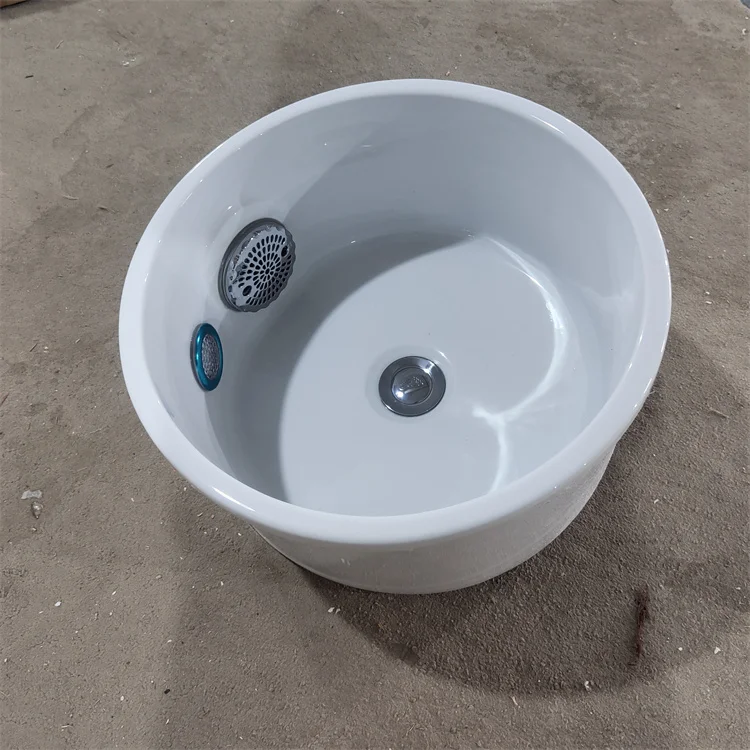 

【Best-selling】Trendy Portable Ceramic Glass Acrylic White Pedicure Sink Bowl with Black Foot Rest for Spa Salon Use