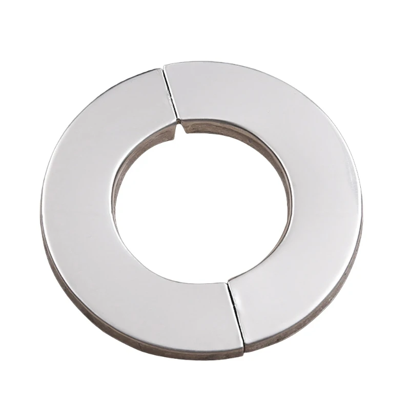 Roestvrij Staal Split Ronde Rozet Plaat Muur Split Flens Voor 24/28/35/42/51Mm diameter Pijp Badkamer Accessoires