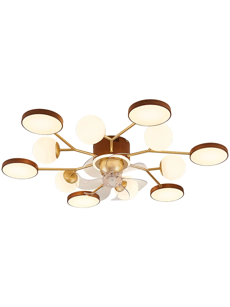 

New Chinese style living room light with fan and shaking head, new intelligent hall main light, whole house package, combined re