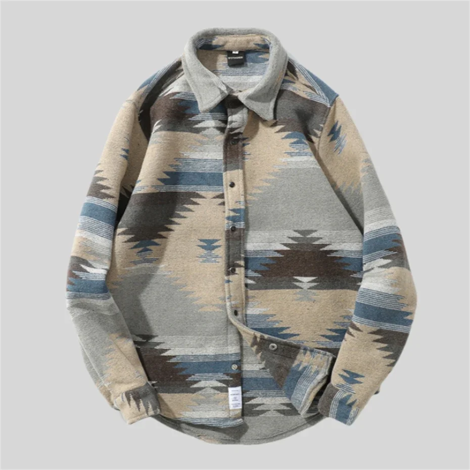 Hip Hop Tie Dye Snap Button Long Sleeve Shirts Men Fashion Casual Streetwear Dress Shirt Coats Male Hipster Shirts Tops