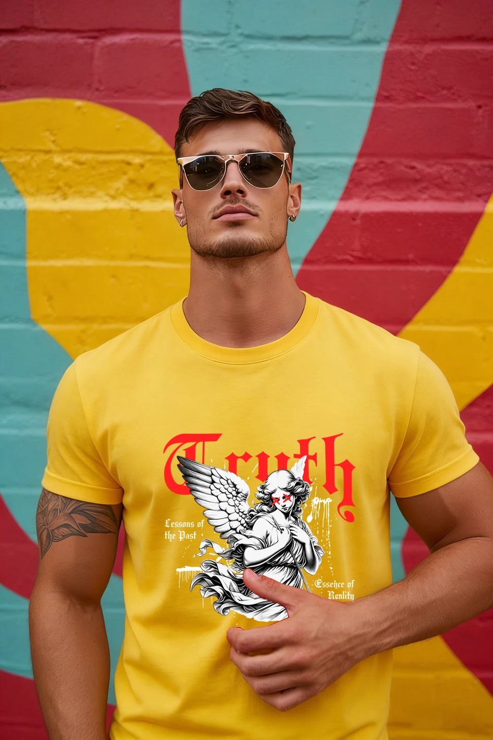 

100% cotton men's short-sleeve round-neck T-shirt, outdoor fitness sports breathable sweat-wicking gym T-shirt, men's casual ves