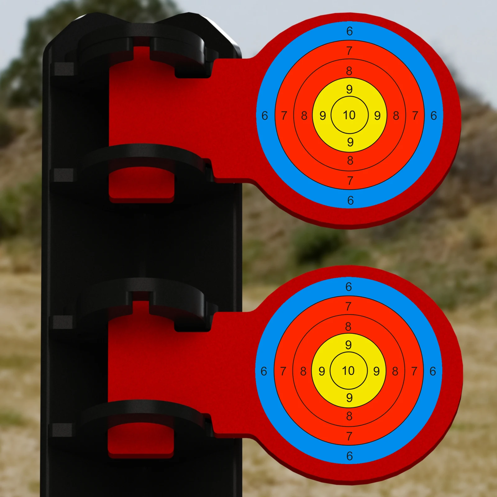Color Ring Digital Accurate 100Pcs 4inch Shooting Practice Target Stickers Shooting Target Training Supplies Stickers Shooting Target Label (Can Be Used for Real Guns to Practice with Air Gun Practice)