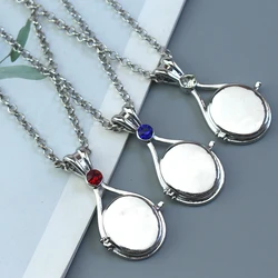 Trendy H2O Mermaid Just Add Water Copper Zircon Pendant Necklaces For Women Girls Silver Color Metal Crystal Party Daily Jewelry