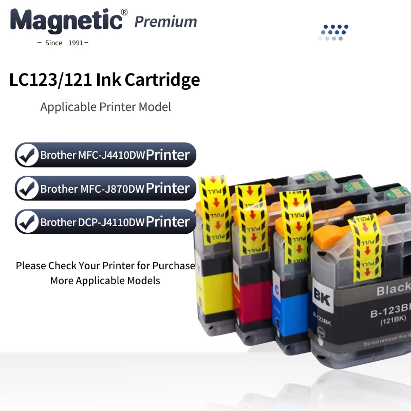 

LC123 LC121 LC123 XL Compatible Ink Cartridge For Brother MFC-J4410DW J4510DW J4610DW J4710DW J470DW J552DW J6920DW Printer