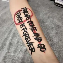1 Sheet Arm Tattoo Sticker Waterproof Lasting Temporary Tattoo