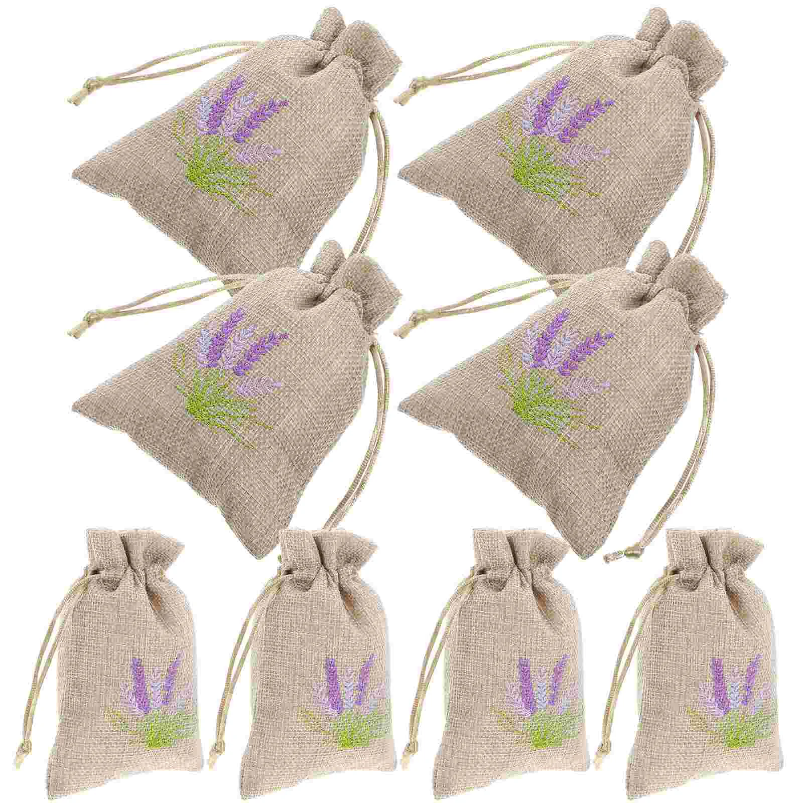 

10 Pcs Lavender Bag Sachet Container Wardrobe Dried Bags Linen Tiny Gift Pendants For Decor