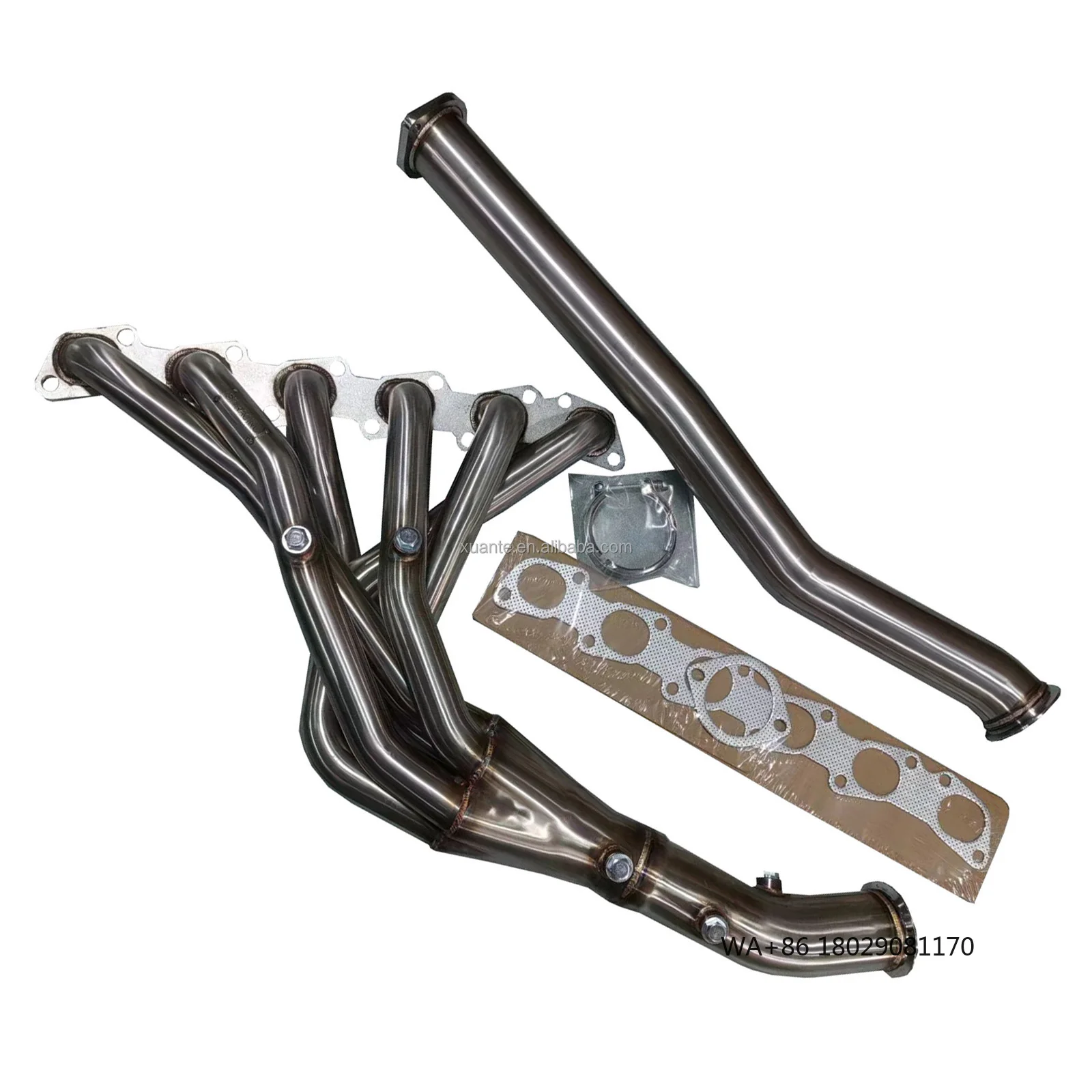 

Xuante Performance Stainless Steel Exhaust Header for TB48 6-in-1 48mm-76mm-89mm Mirror Polished Automotive Exhaust