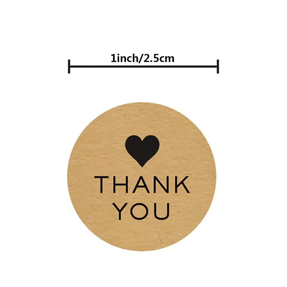 Six Colors Thank You Sticker For Partners Business Seal Labels For Package Appreciation Tag Label For Family Gift To Friend