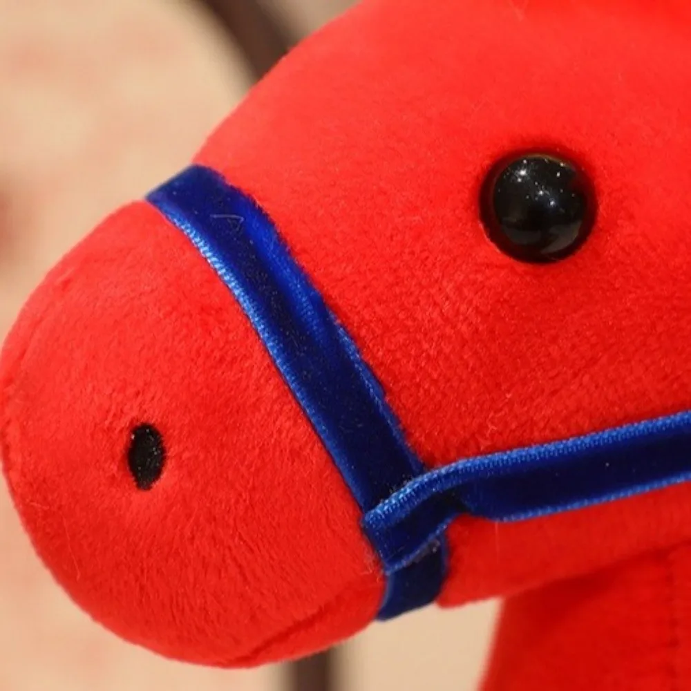 부드러운 말 플러시 장난감 PP 코튼 충전 마스코트 인형 조디악 포니 피규어 귀여운 봉제 동물 장식 선물