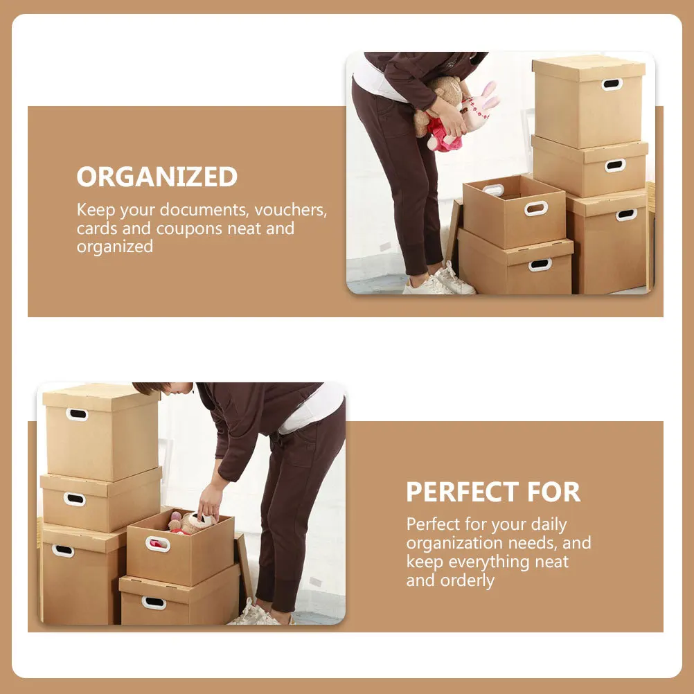 File Storage Box Premium Material Document Keeper Office File Storage Organizer Document Case Paper Filing Box