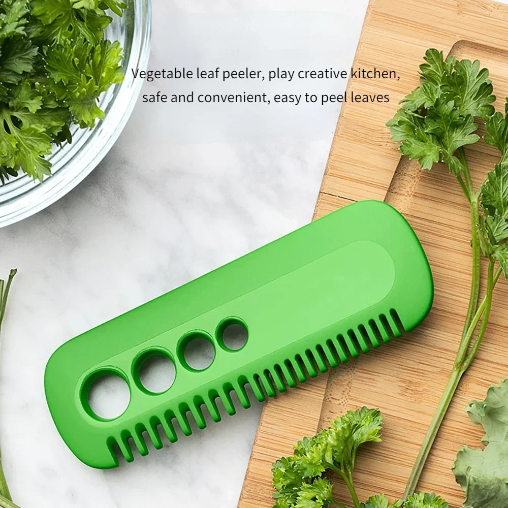 Hot Sale Kitchen Multifunctional Gadgets Cooking Portable Kitchen Gadget Vegetable Herb Eliminator Vegetable Leaf Comb Household view 2