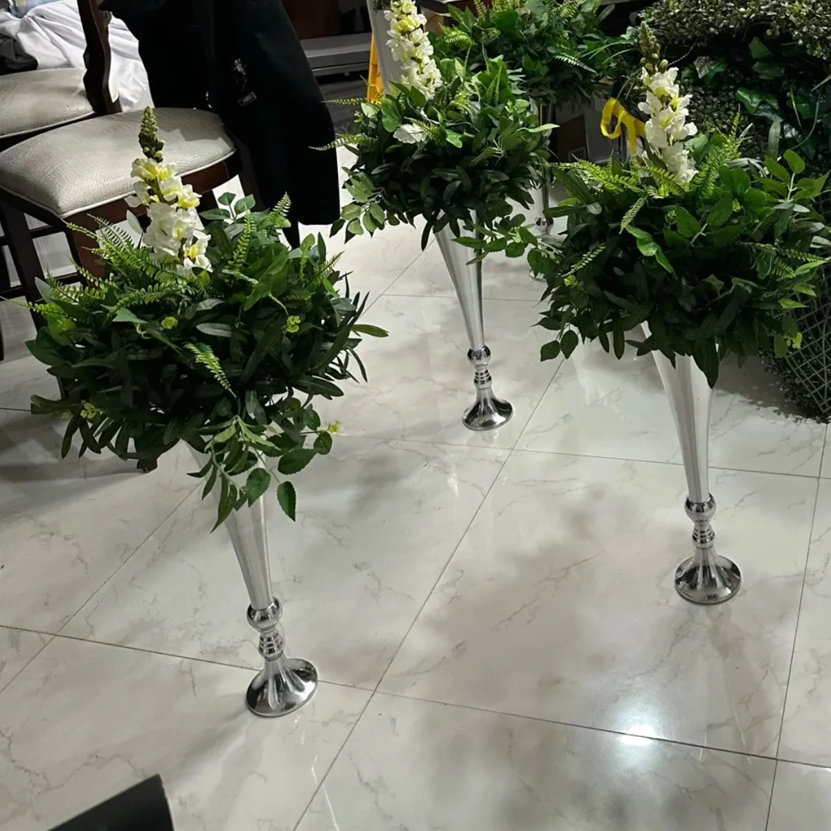 

10pcs)65cm/120cm)new customWedding Decoration Table Centerpiece Metal Gold sliver Flower Stand Round Metal Flower Pots Stand