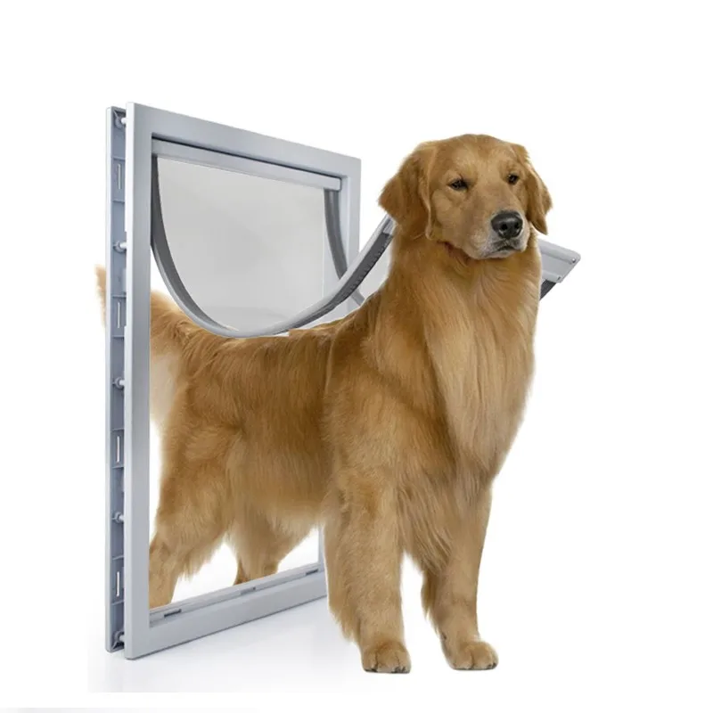 Puerta para mascotas para puertas, ABS de alta calidad, llama, PVC, entrada, puerta exterior con solapa, cubierta de puerta antilluvia, aislamiento adicional y clima frío