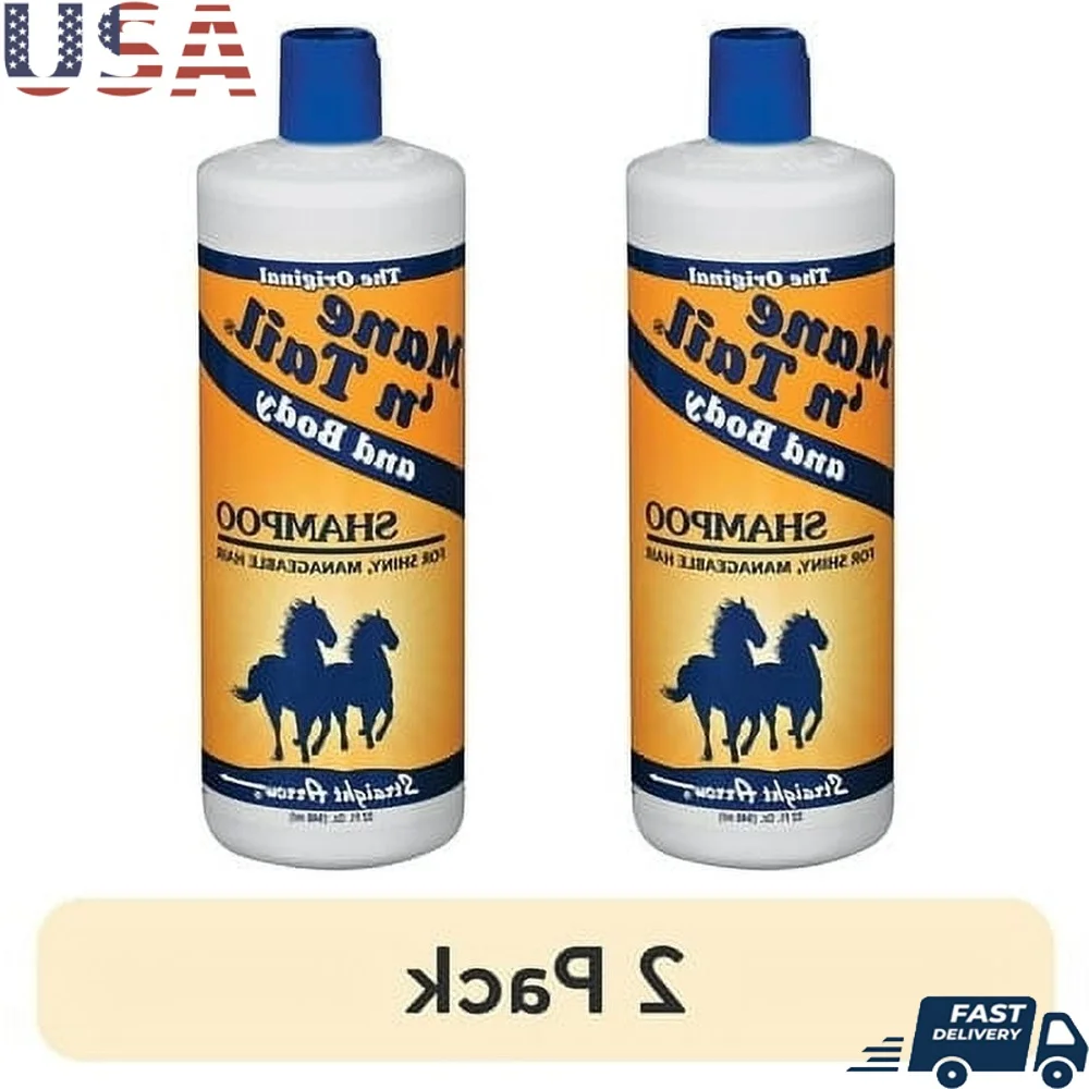 

2 Pack Original Shampoo Horses and Humans High Lather Moisturizers Conditioning Formula Soft Hair Shine Healthy Coat 32oz