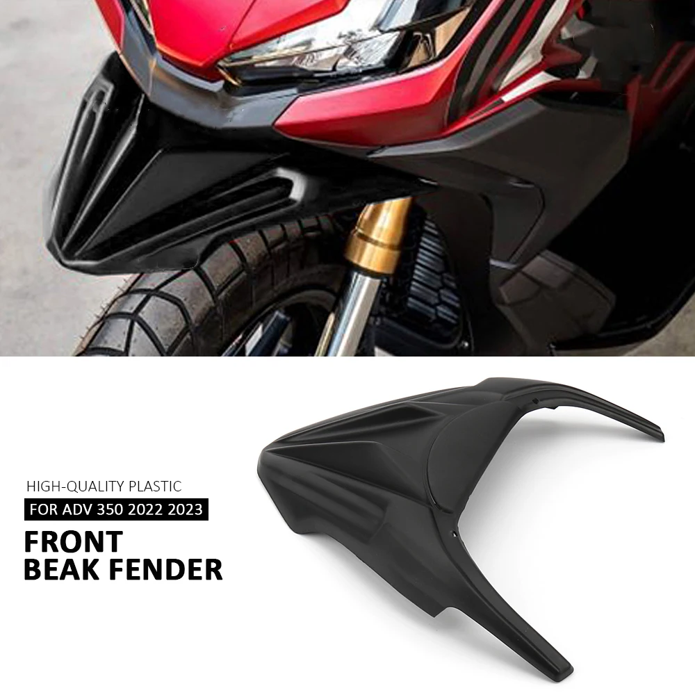 

New Motorcycle ADV 350 2022 2023 Beak Nose Cone Extension Cover Black Front Wheel Fender For HONDA ADV350 Adv350 adv350