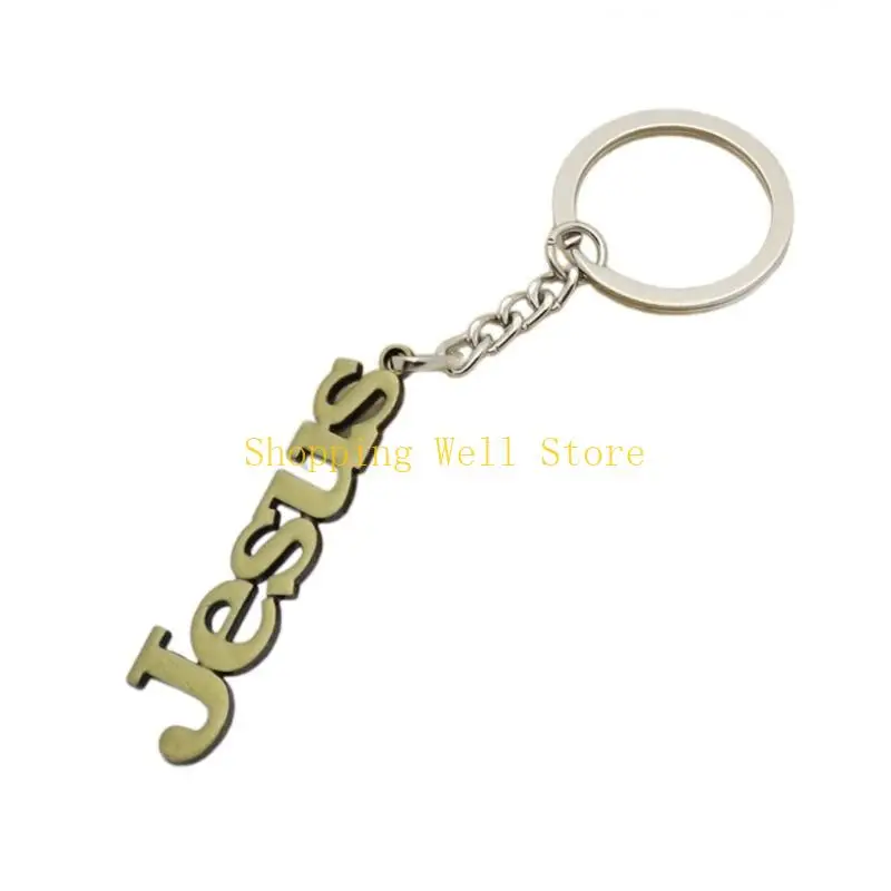 KX4B Metal Letter/Fish/Cruzes Keyrings Pingente para festivais e reuniões
