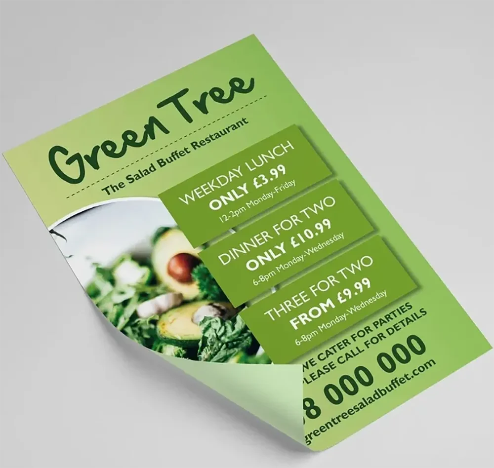 Individuelle Flyer Personalisierte Maßgeschneiderte A4 A5 Farbdruck Beidseitiger Druck Einführungswerbung 130g/m² Poster für Unternehmen – Detail 4
