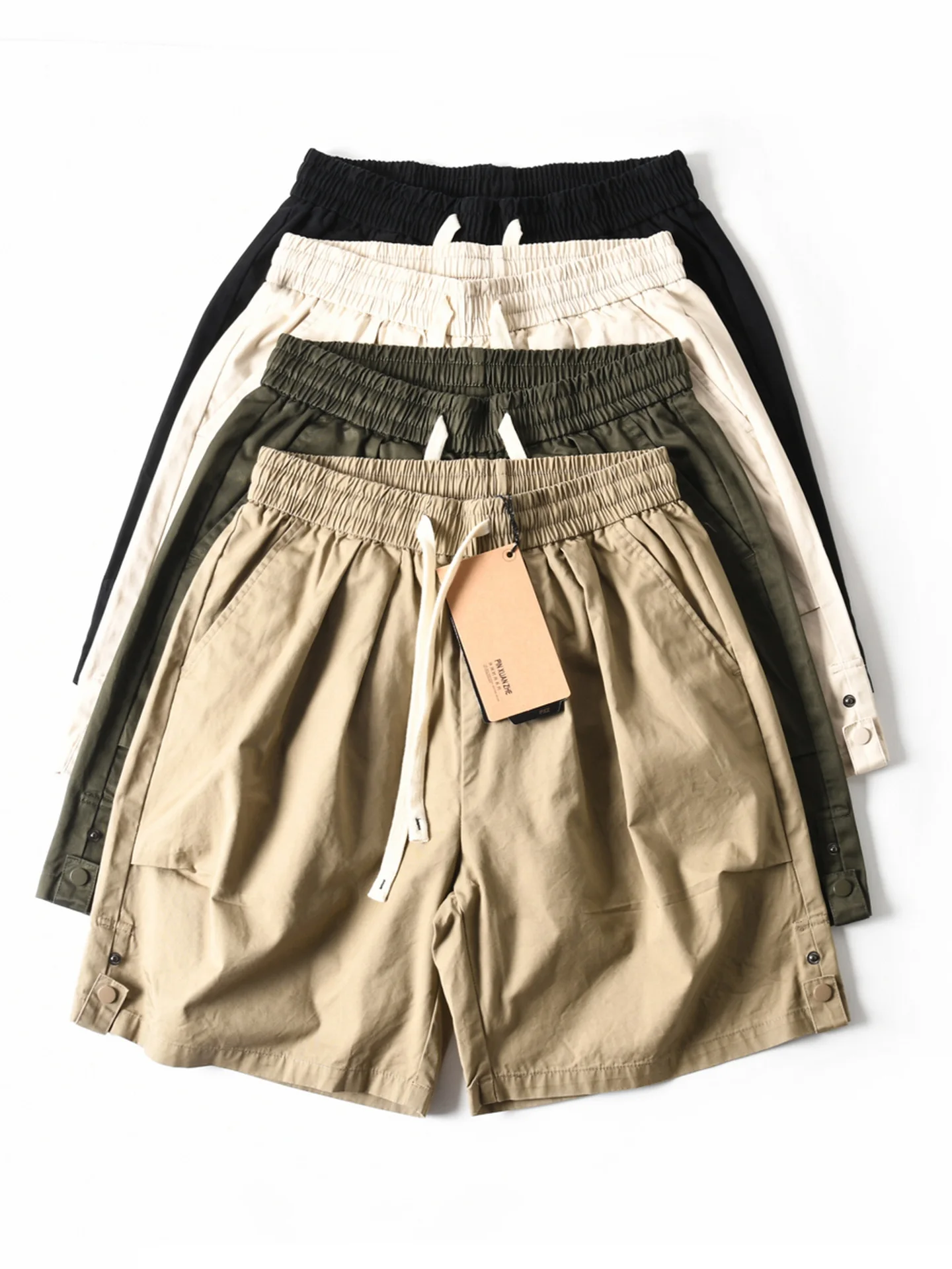 

Новый американский Sle из чистого хлопка с завышенной талией, легкий, дышащий, свободный, прямой, повседневный, рабочий, мужской, летний Faion Ci