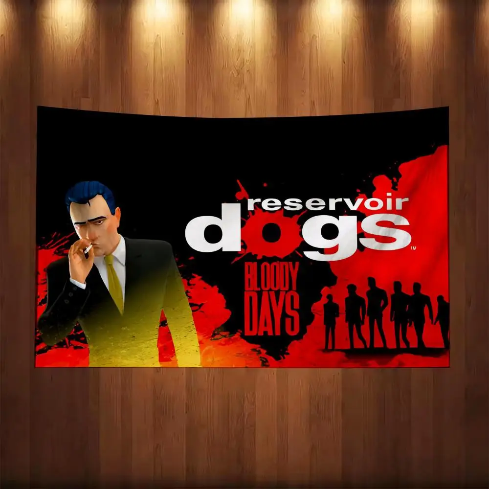 Movie R-Reservoir Dogs Flags Cozy Home Unhemmed Flag 4 Corner Grommets Anti-Wrinkle Waterproof Indoor