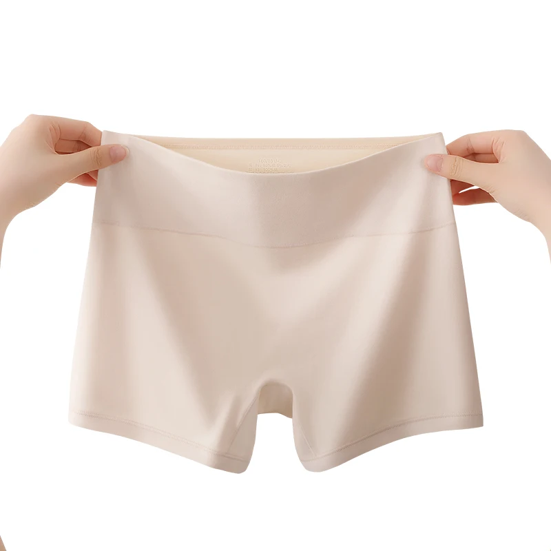 Pantalones cortos de seguridad para mujer, Boxer, ropa interior para mujer, conjunto de bragas para mujer, pantalones cortos de talla grande, falda protectora de verano sin costuras