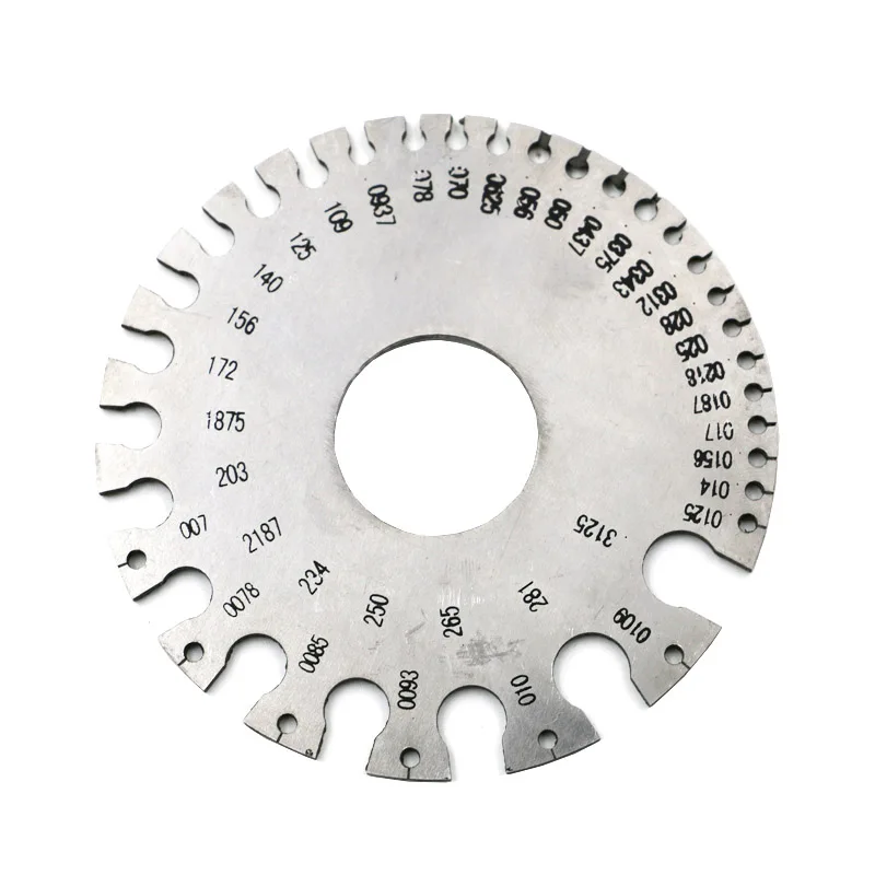 1-36 Standard Round AWG  Wire Ruler Stainless Steel Gauge WIRE SHEET METAL GAGE GAUGE  FOR NON FERROUS METAL