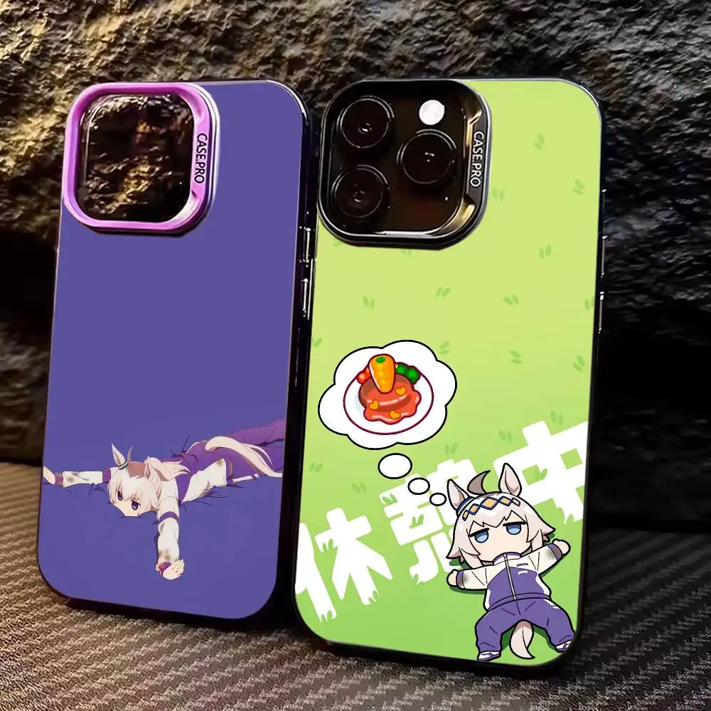 

U-Uma M-Musume O-Oguri C-Cap Colorful Silver Back Phone Case For IPhone 17 16 15 14 13 12 11 Plus Pro Max Plus