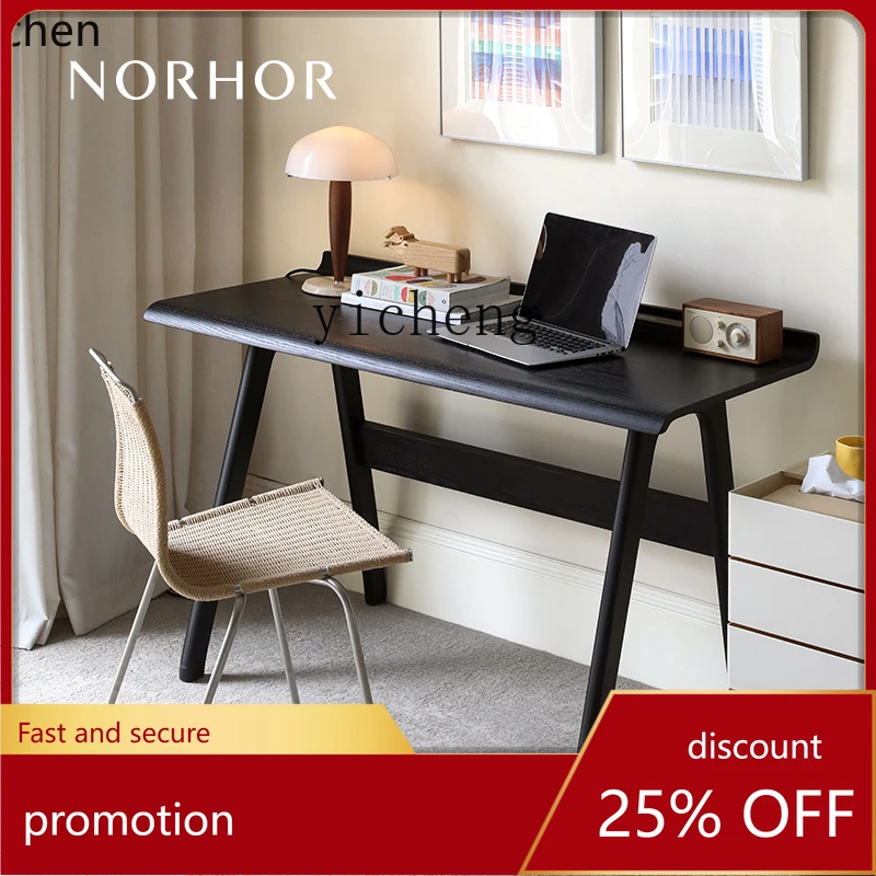 ZML Nordic expression retro style desk desk solid wood multi-layer board art style type