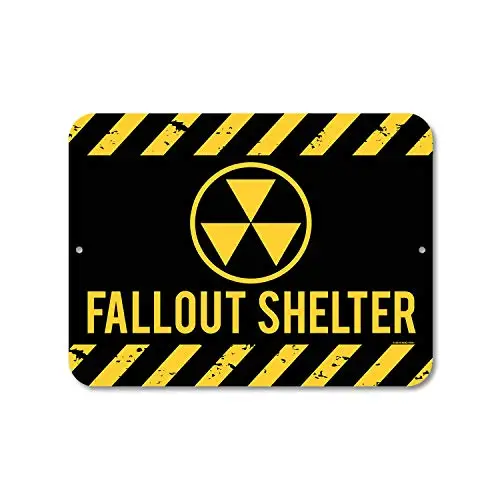 Honey Dew Gifts Metal Decor, Shelter 9 inch by 12 inch Metal Aluminum Signs, Made in USA