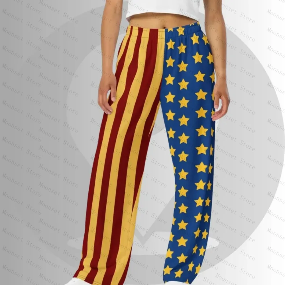 

Брюки-шутры Day Night 2026, полосатый костюм, одежда для дома, брюки из молочного шелка, женские пижамные штаны и удобные домашние штаны