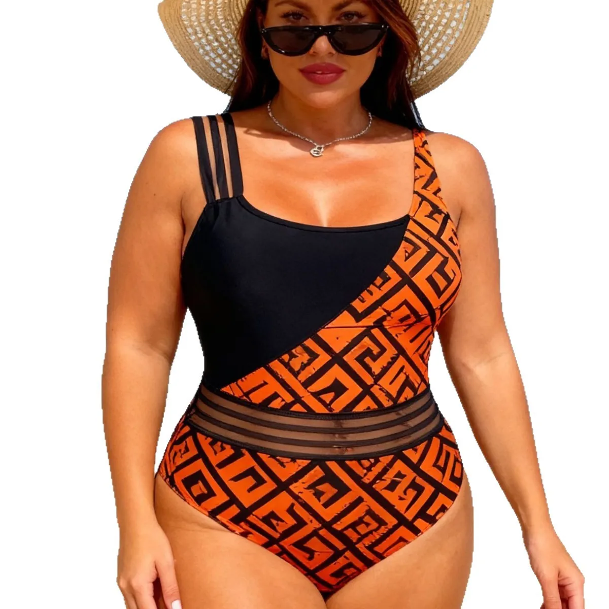 L-4XL Plus Size High Waist Bikini Women's Push Up Big Large Size Swimsuit 2026 Summer Mujer Tummy Control Swimwear Bikini Sets image 5
