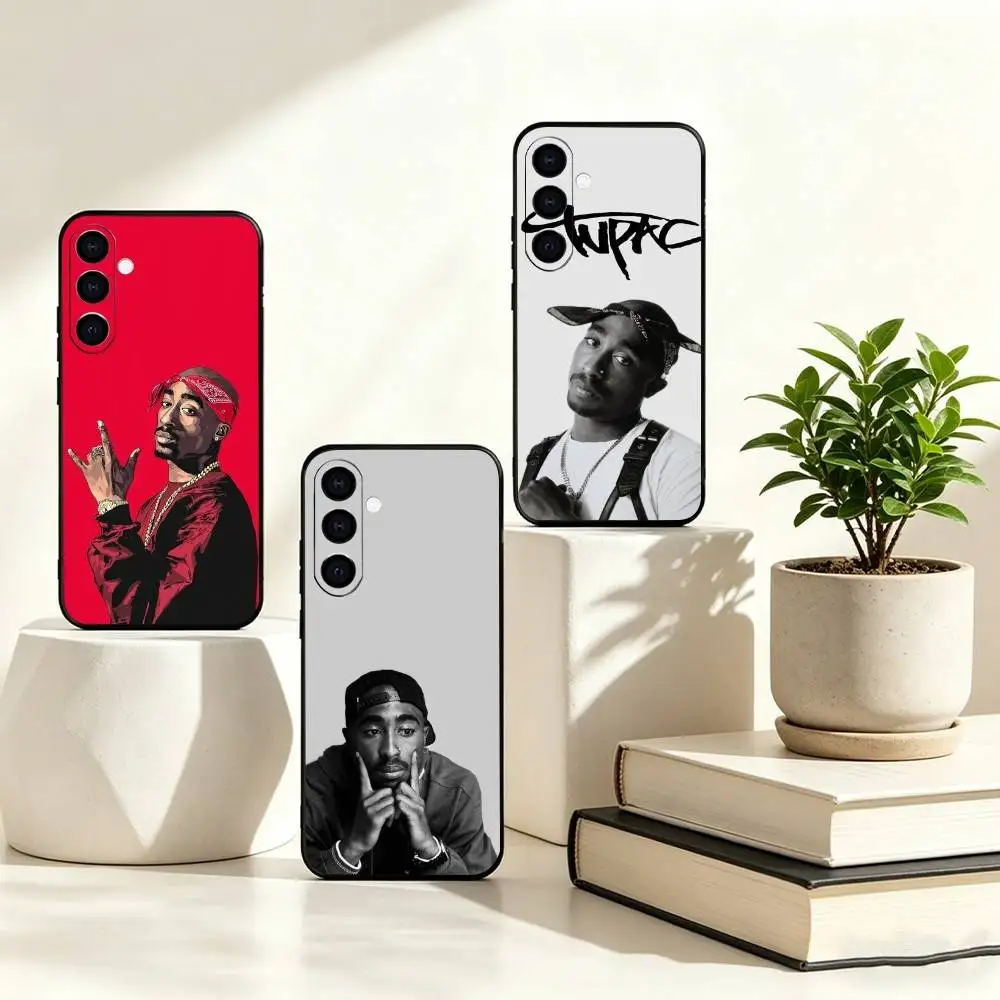 R-Rapper T-Tupac S-Shakur Phone Case For Samsung Galaxy A73,A72,A71,A70,A53,A52,A51,Soft Silicone Black Cover