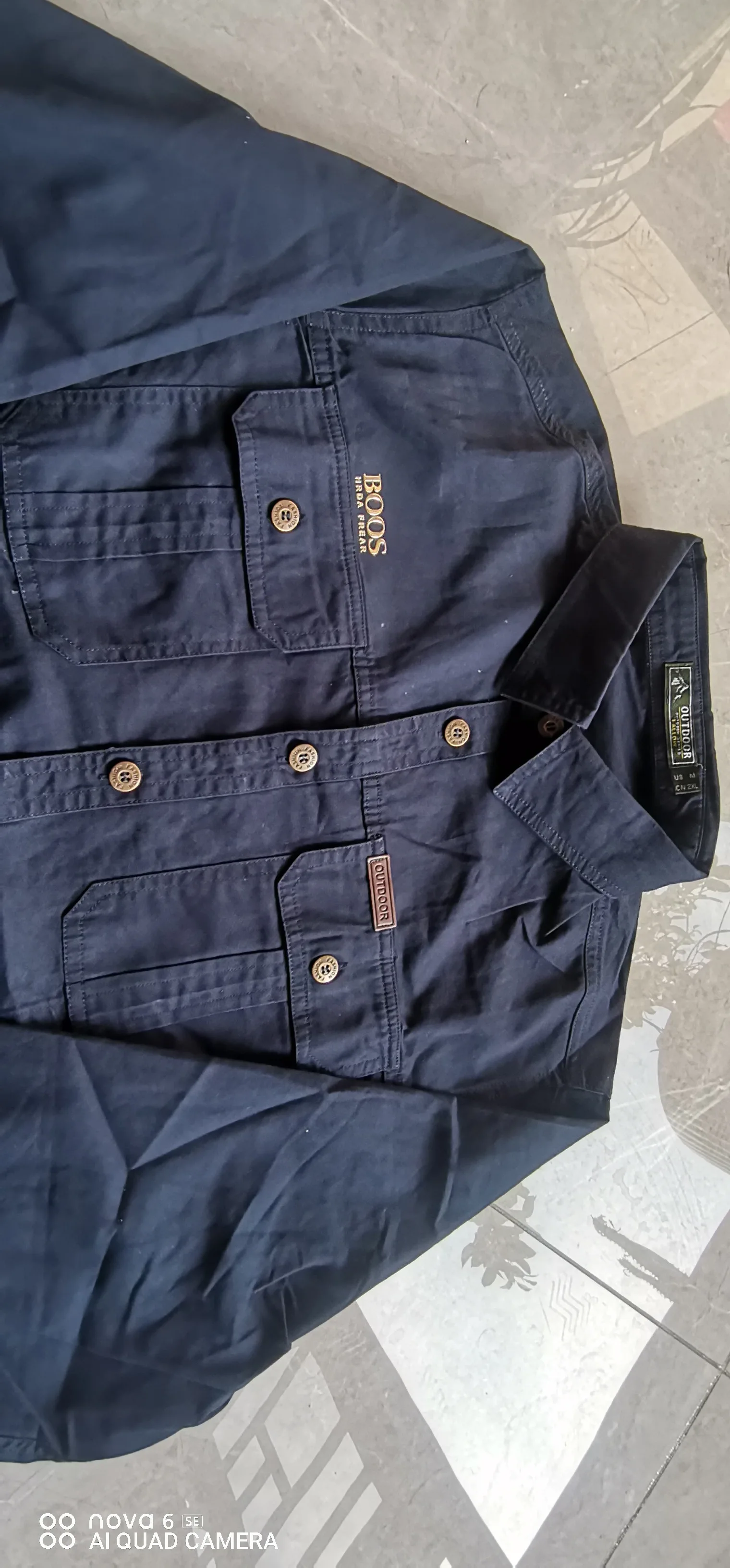 Men'sNew Summer Thin Short Sleeve Shirt Jacket Men's Solid Color Casual Cotton Outdoor Working Shirt Top