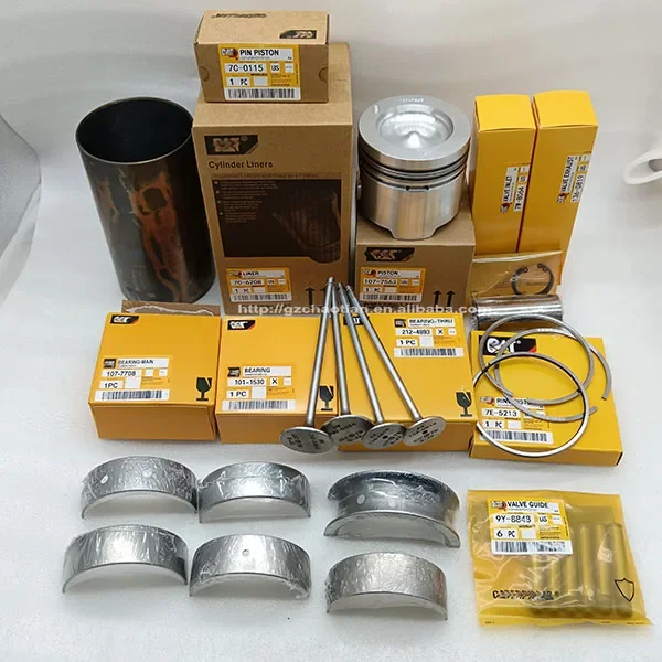 High quality CAT excavator 3306 engine overhaul gasket kit C6.4 C6.6 C7 C10 C13 C15 C18 engine parts repair kit liner kits