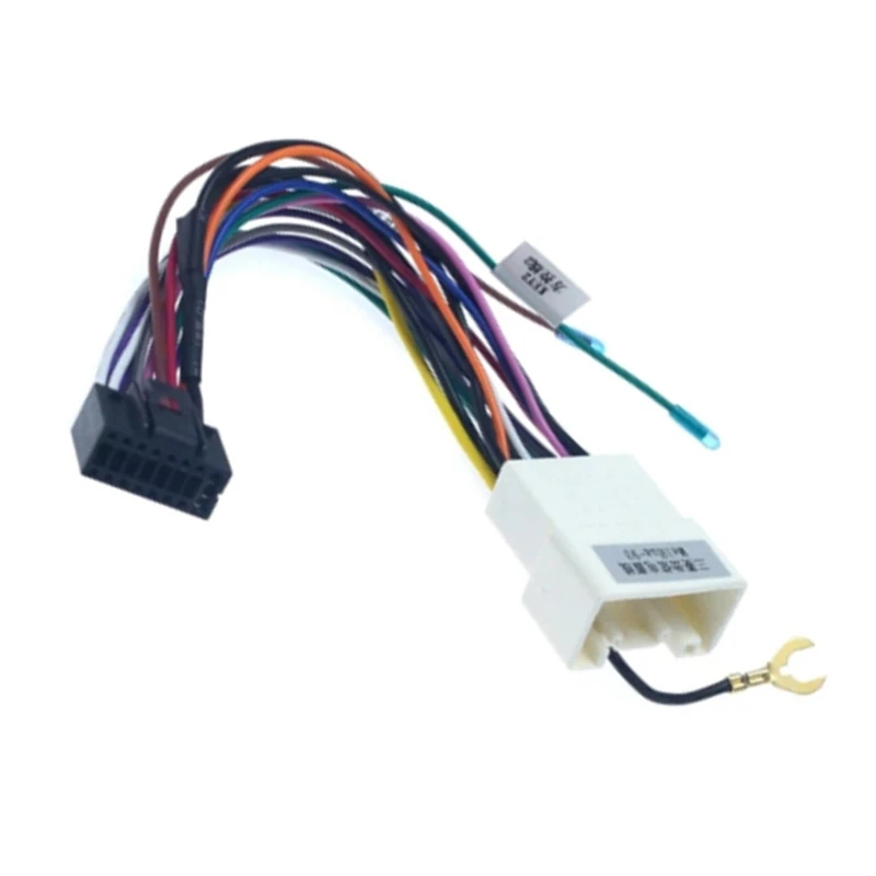 1Pc Car Stereo Radio 16PIN Adaptor Wiring Harness For Mitsubishi Lancer-Ex ASX Power Calbe Wire Head Unit Harness