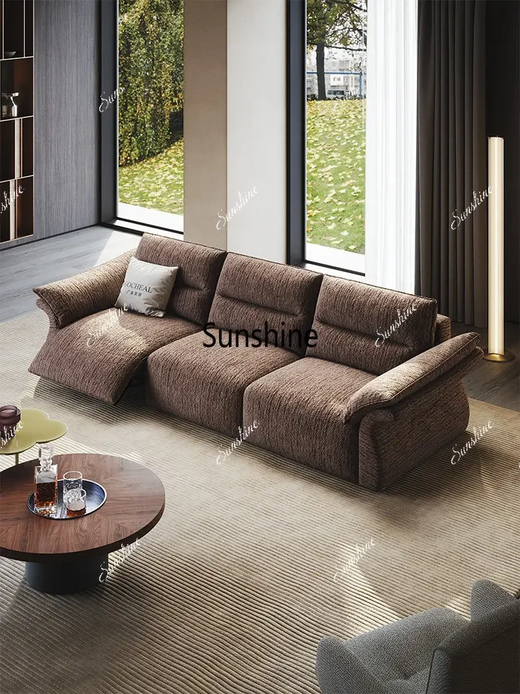 YElectric functional fabric sofa Italian-style minimalist high-end light luxury living room