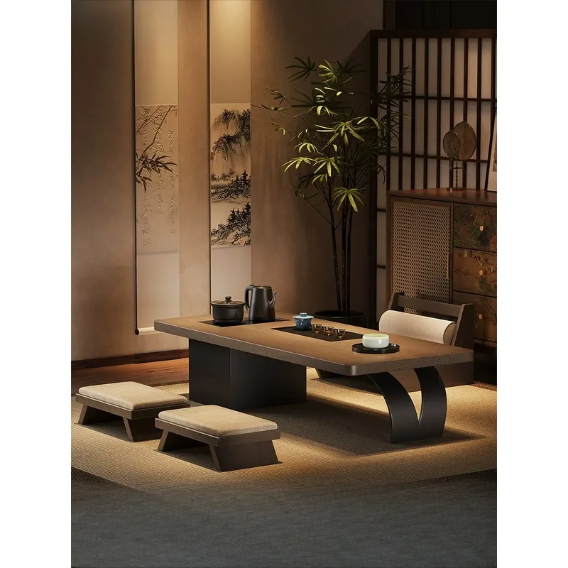 New Chinese balcony exquisite small table, tatami zen living room home 2026 new model