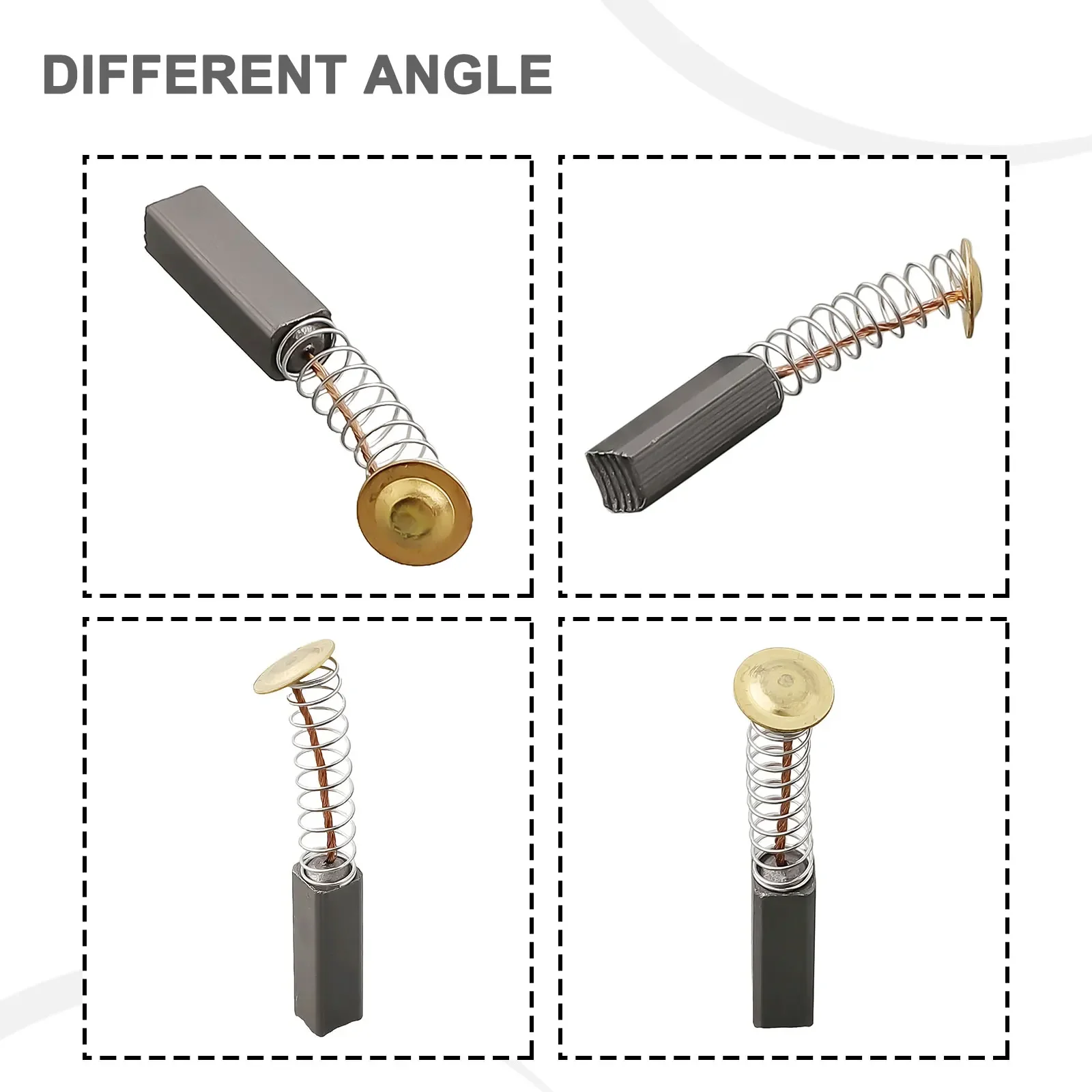 

10pcs Motors Carbon Brushes 20x6x6mm For Angle Grinder Hammer Drills Electric Power Tools Accessories Replacement Part