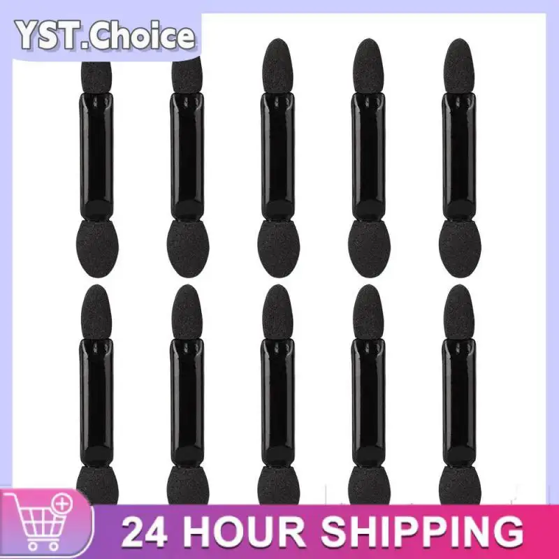 Schwarz Doppelkopf Schwamm Lidschatten Pinsel Set Einweg Lidschatten Set Make-up Pinsel kosmetische Make-up Tool Dame neu