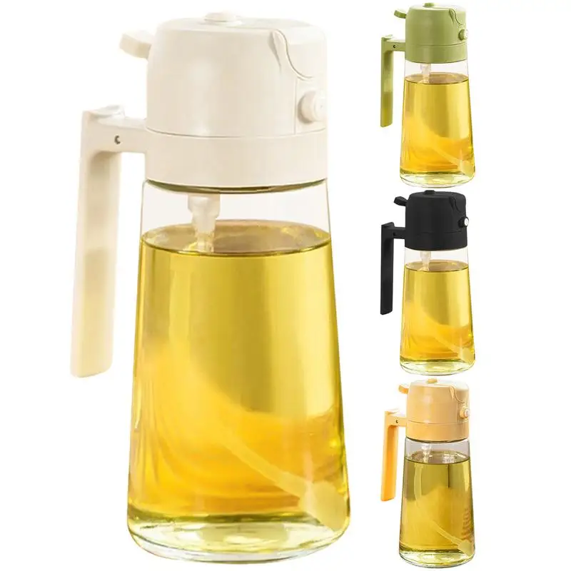 

Oil Sprayer and 2 in 1 Oil Dispenser Bottle Oil Bottle for Kitchen Cooking Gadgets for BBQ Salad Baking Air Fryer Grill