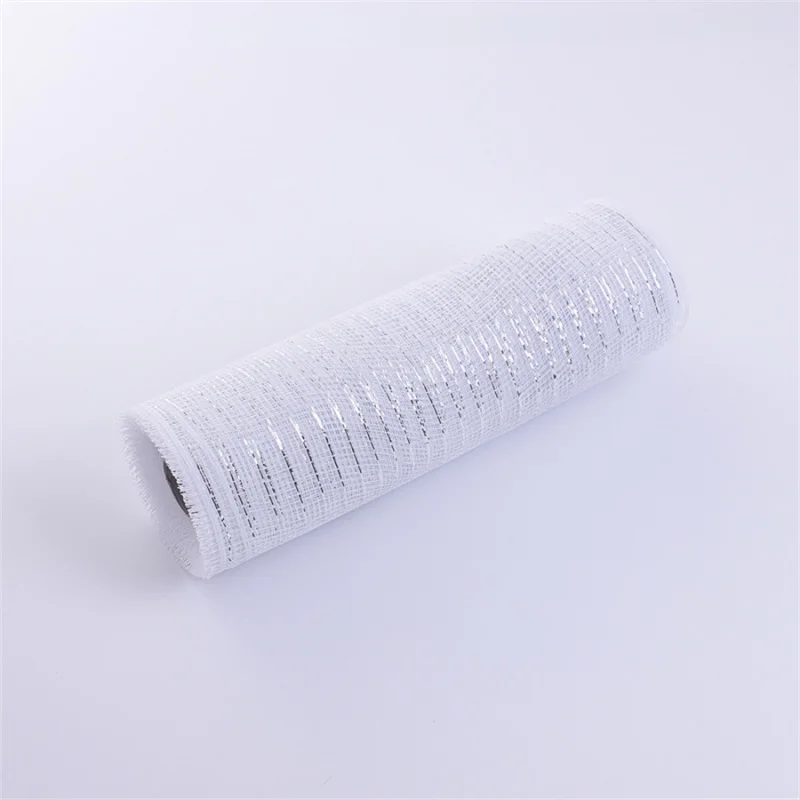 شبكة بلاستيكية PP مقاس 26 سم × 9 م، لفافة شجرة عيد الميلاد الذهبية لتزيين عطلة المنزل من أمازون