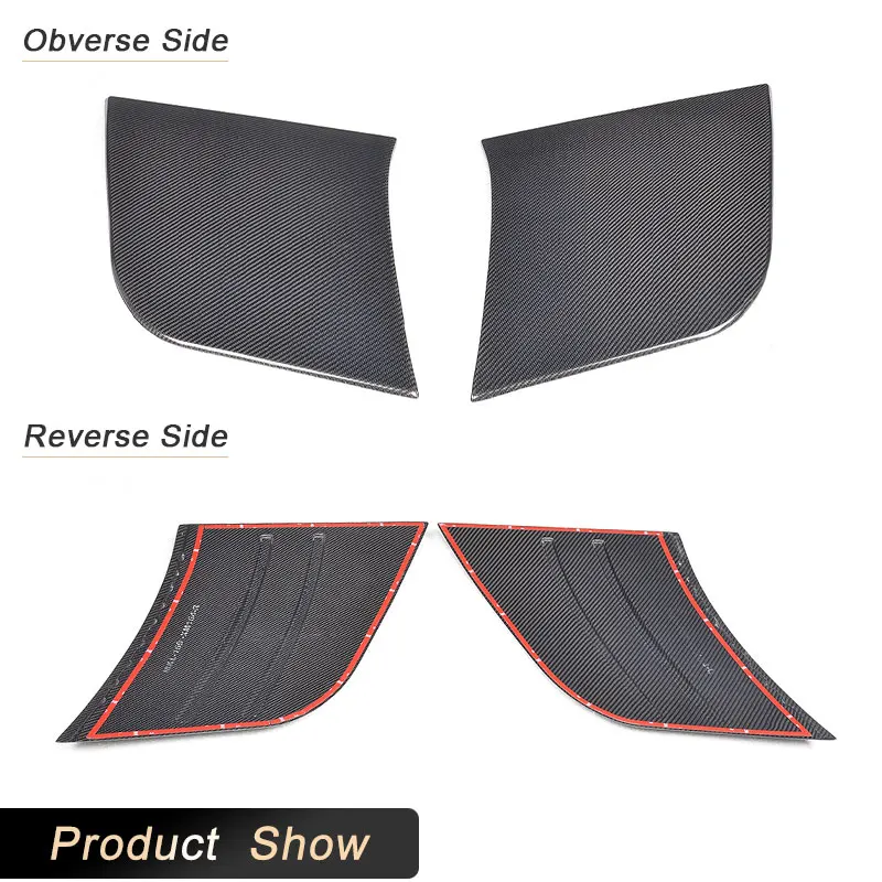 Full Carbon Fiber Car Rear Side Door Guard Boards for Audi TT MK3 8S TTS TTRS TT-Sline Coupe 2015-2017 Rear Panel Blade BodyKits - view 6