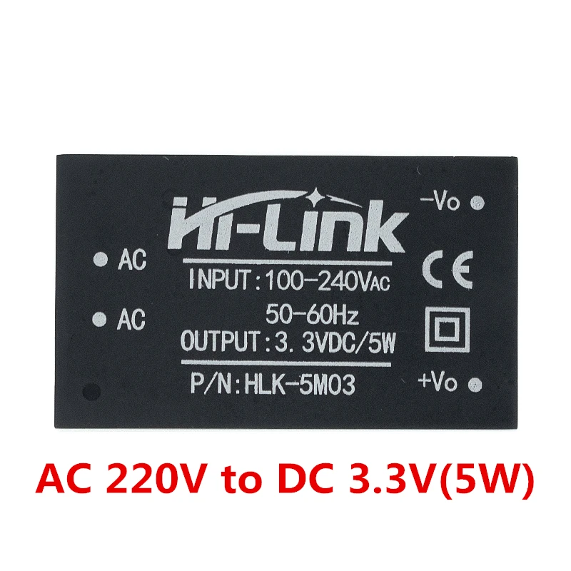 HLK-5M03 HLK-5M05 HLK-5M12 5W AC-DC 220V to 12V/5V/3.3V Buck Step Down Power Supply Module Converter Intelligent