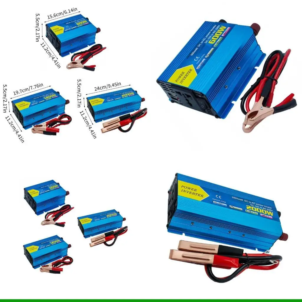 

U55C Тихая работа Модифицированные синусоидальные инверторы от 12 В до 110 В 220 В Малошумная конструкция Усовершенствованное