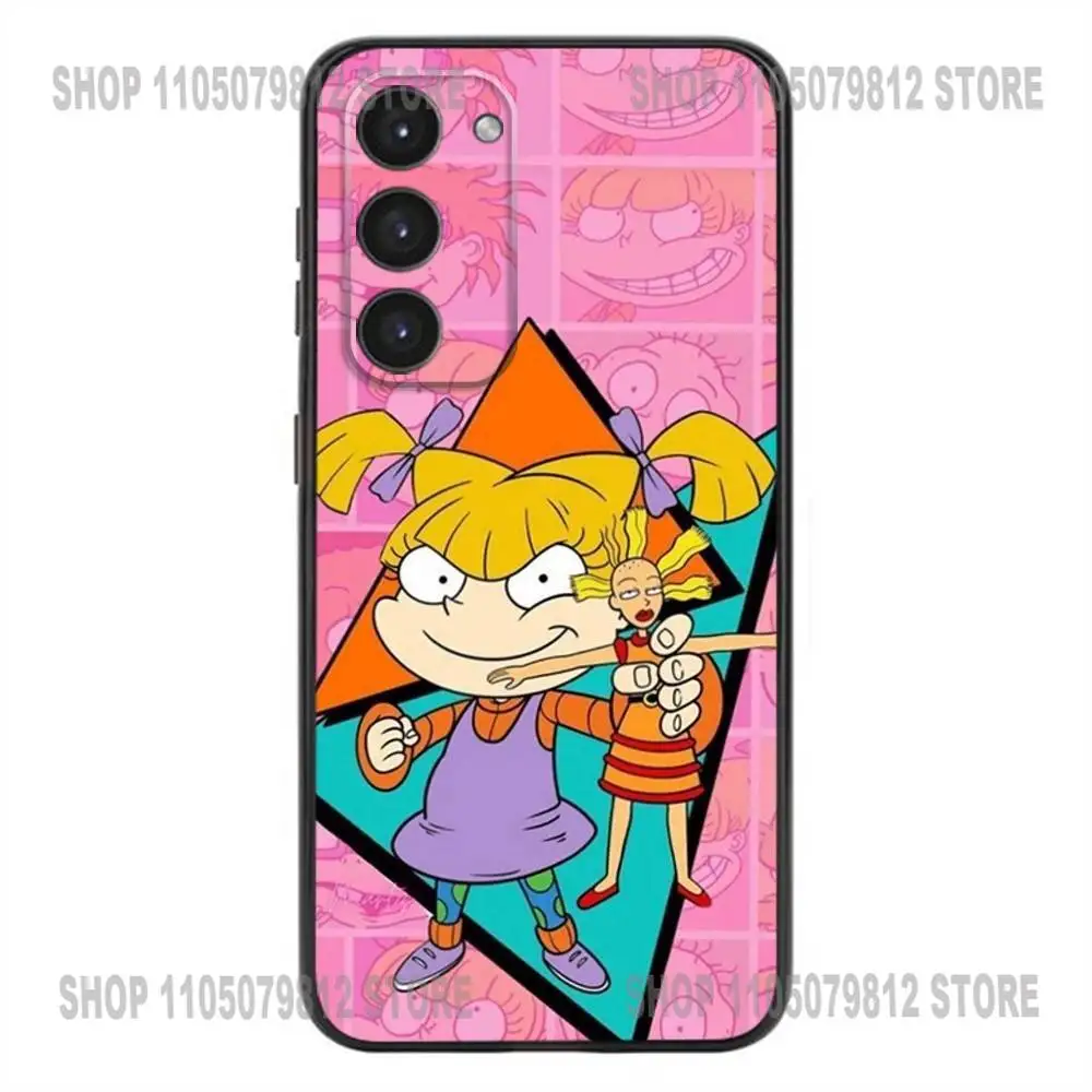 Capa de telefone dos desenhos animados r-rugrat chuckies para samsung galaxy a20,21s,22,31,32,52,53,72,73,80,91 capa preta de silicone macio